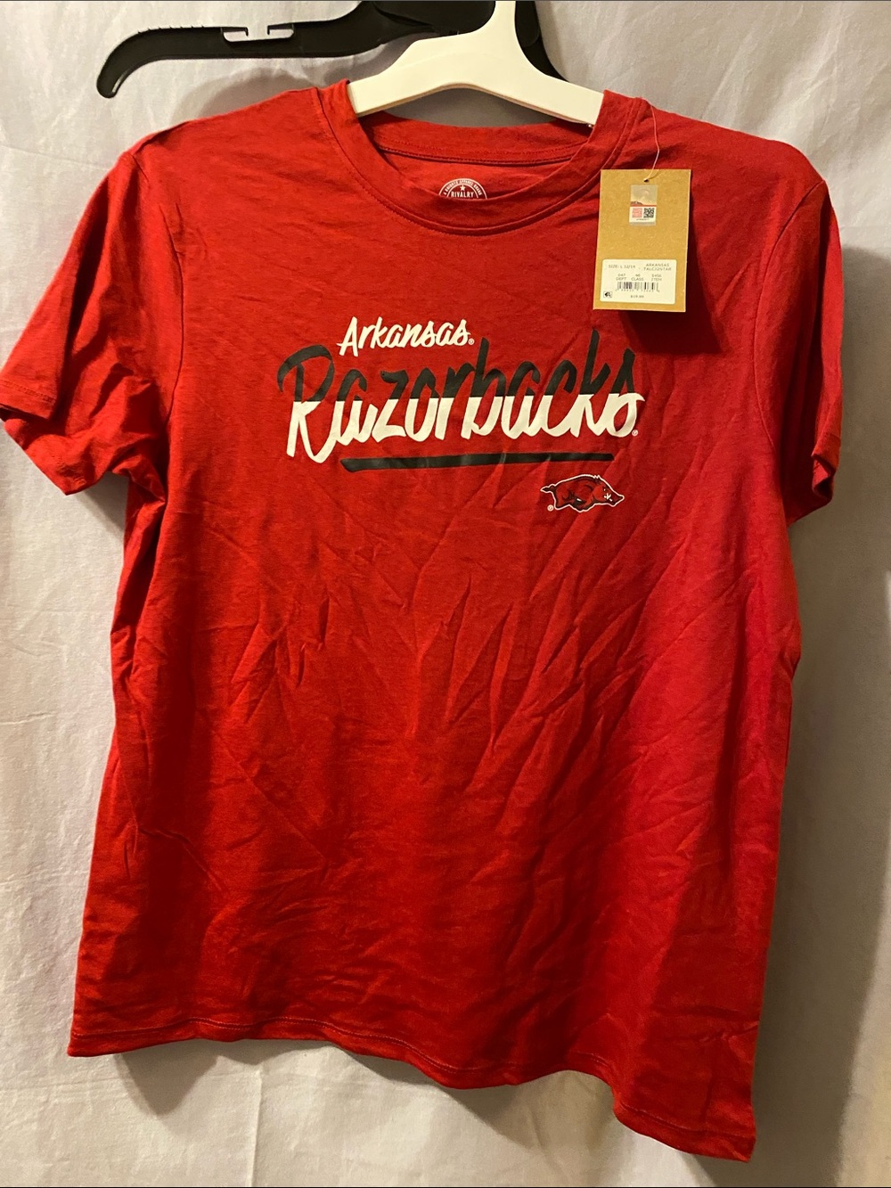 Arkansas Razor backs Red Short-Sleeve Graphic Tee